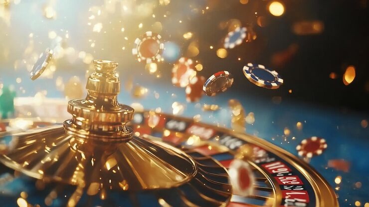 Dream Gaming live studio with roulette wheel, professional dealer, and multi-camera setup on sixty-one platform